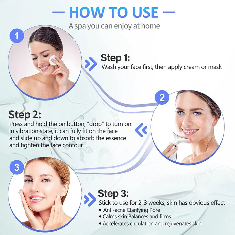 Appareil de Massage Facial et Cou : Soin de la Peau, Lifting et Raffermissement