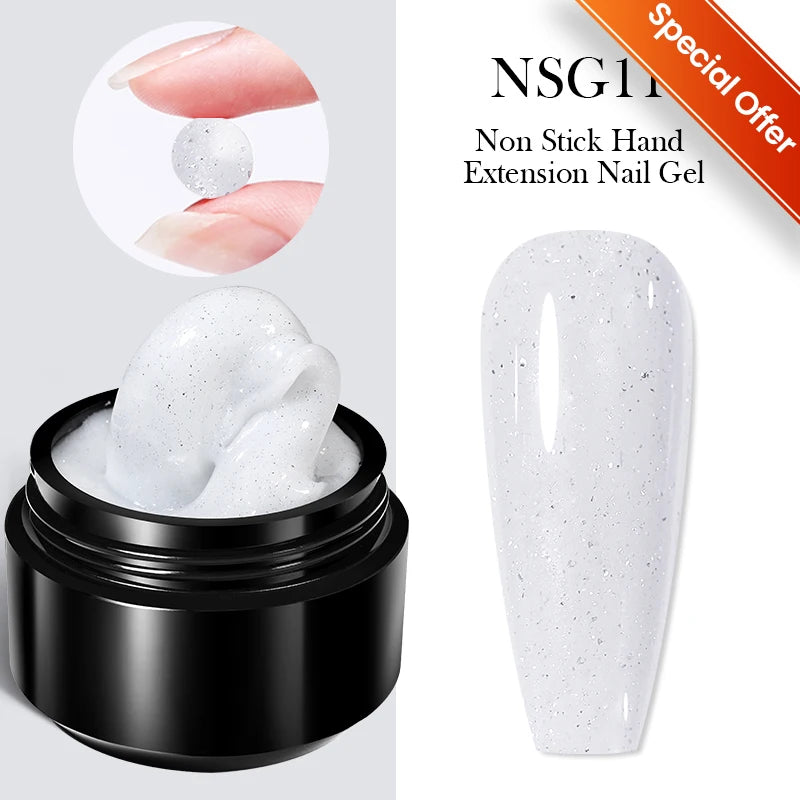Gel de Construction UV Laiteux - Extension et Renforcement des Ongles
