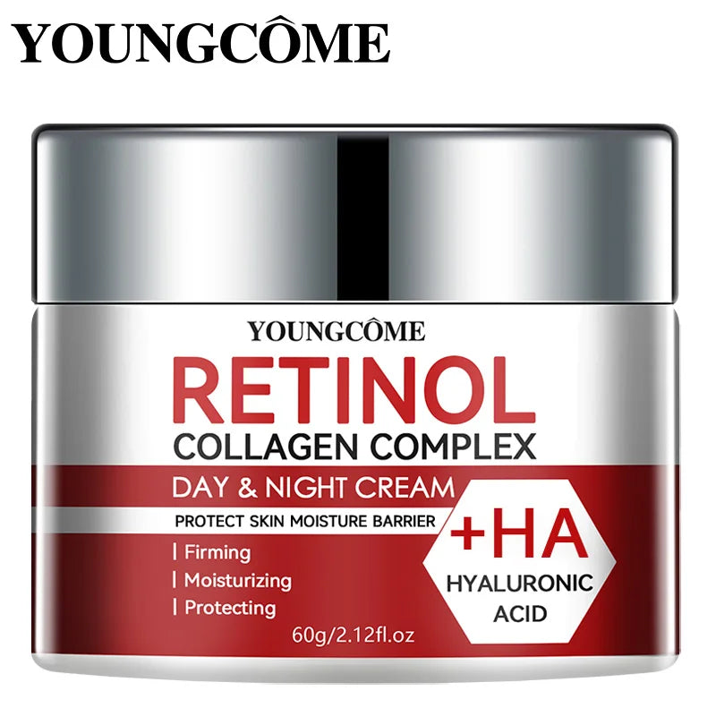 Crème hydratante au collagène de rétinol, soin du visage, nourrit en profondeur, adaptée aux peaux sèches et rugueuses, crème anti-âge
