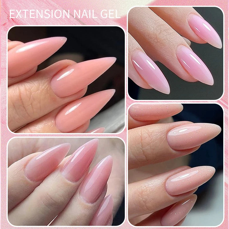Gel de Construction UV Laiteux - Extension et Renforcement des Ongles