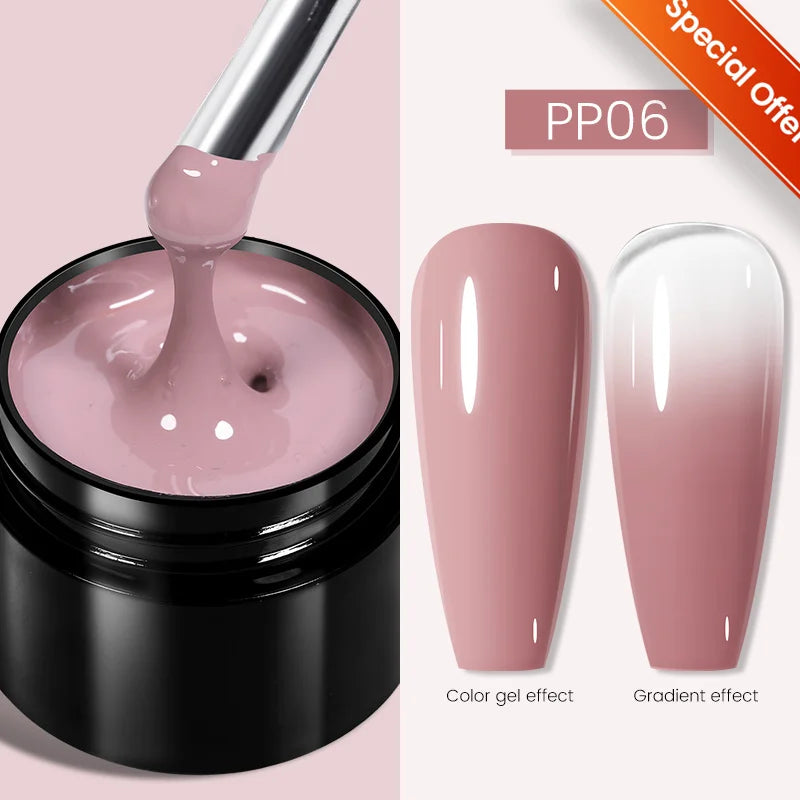 Gel de Construction UV Laiteux - Extension et Renforcement des Ongles