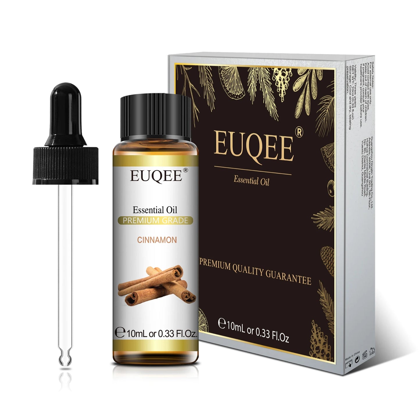 EUQEE-Huile essentielle végétale naturelle avec compte-gouttes pour diffuseur, humidificateur.