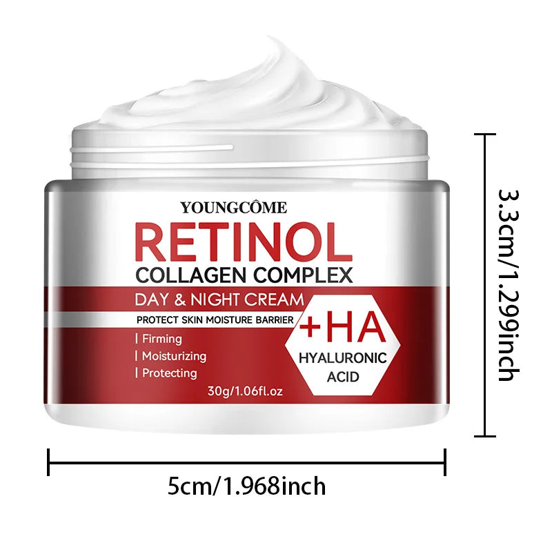 Crème hydratante au collagène de rétinol, soin du visage, nourrit en profondeur, adaptée aux peaux sèches et rugueuses, crème anti-âge