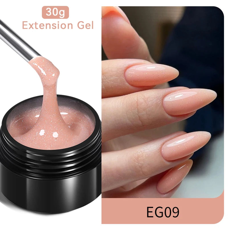 Gel de Construction UV Laiteux - Extension et Renforcement des Ongles