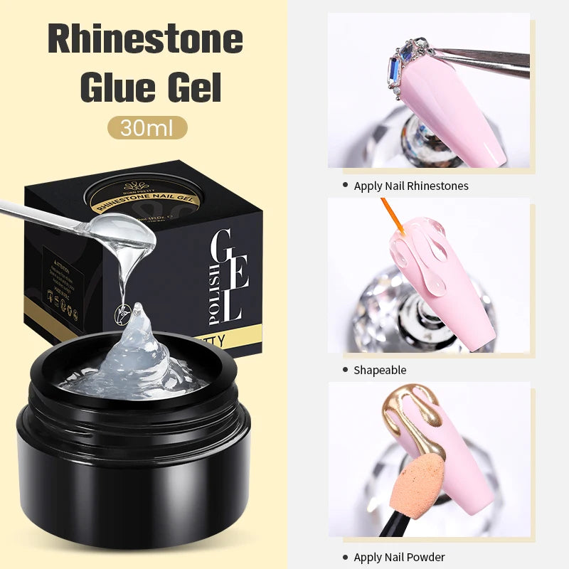 Gel de Construction UV Laiteux - Extension et Renforcement des Ongles