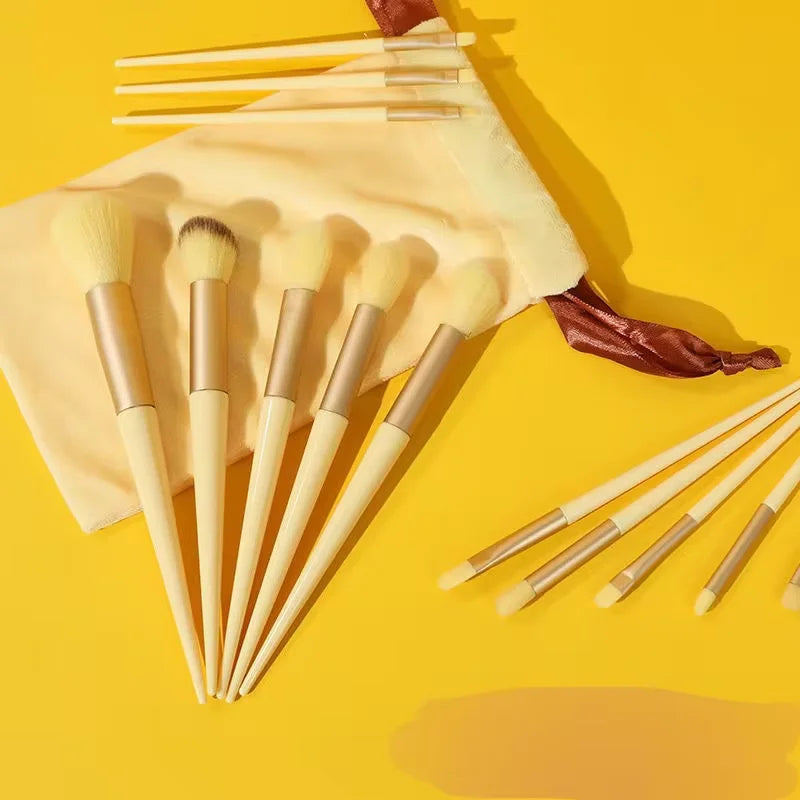 Ensemble de pinceaux de maquillage professionnels - 13/15 pièces avec sac, pour fond de teint, fard à joues et beauté
