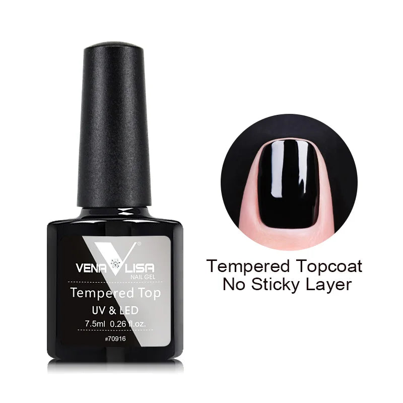 VENALISA – Vernis à Ongles Gel Semi-Permanent 7,5 ml, 120 Couleurs, UV/LED, Effet Paillettes, Formule Organique et Facile à Dissoudre