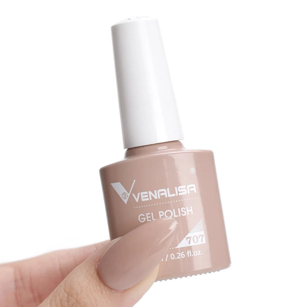 VENALISA – Vernis à Ongles Gel Semi-Permanent 7,5 ml, 120 Couleurs, UV/LED, Effet Paillettes, Formule Organique et Facile à Dissoudre