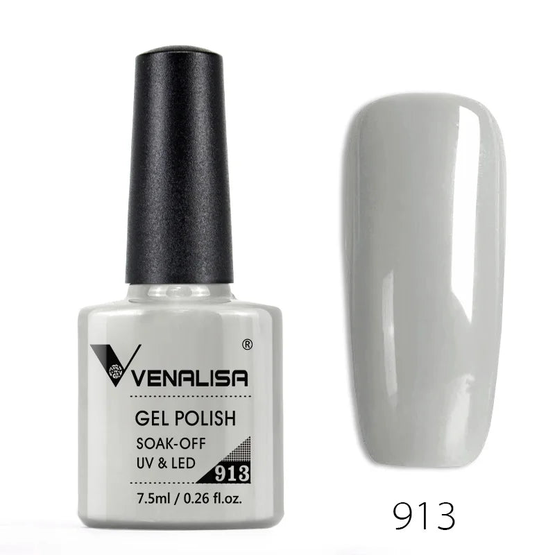 VENALISA – Vernis à Ongles Gel Semi-Permanent 7,5 ml, 120 Couleurs, UV/LED, Effet Paillettes, Formule Organique et Facile à Dissoudre