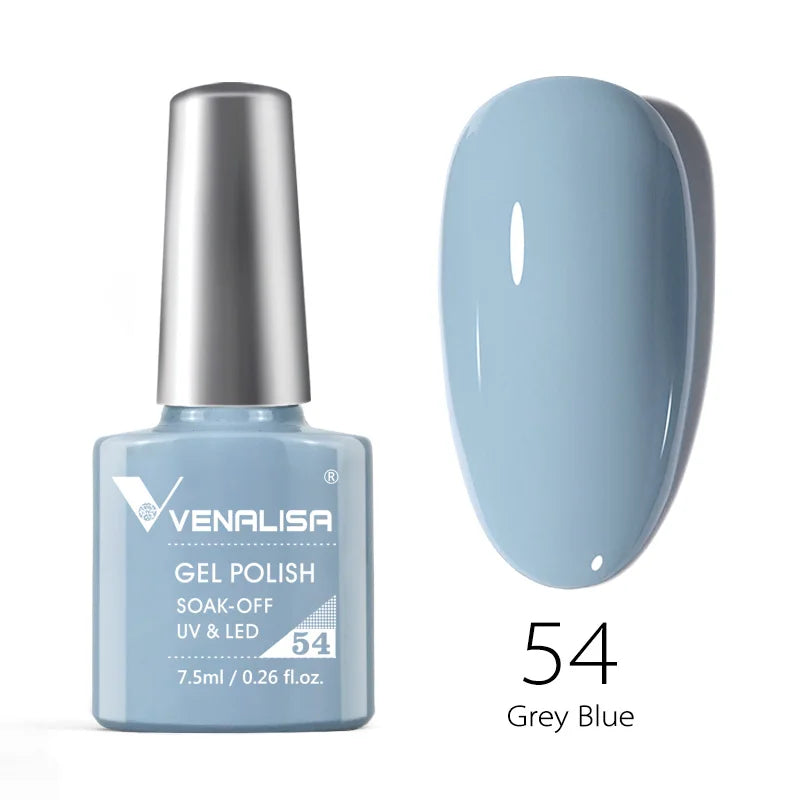 VENALISA – Vernis à Ongles Gel Semi-Permanent 7,5 ml, 120 Couleurs, UV/LED, Effet Paillettes, Formule Organique et Facile à Dissoudre