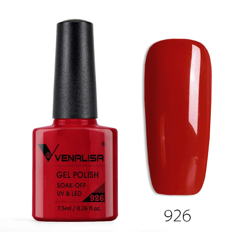 VENALISA – Vernis à Ongles Gel Semi-Permanent 7,5 ml, 120 Couleurs, UV/LED, Effet Paillettes, Formule Organique et Facile à Dissoudre