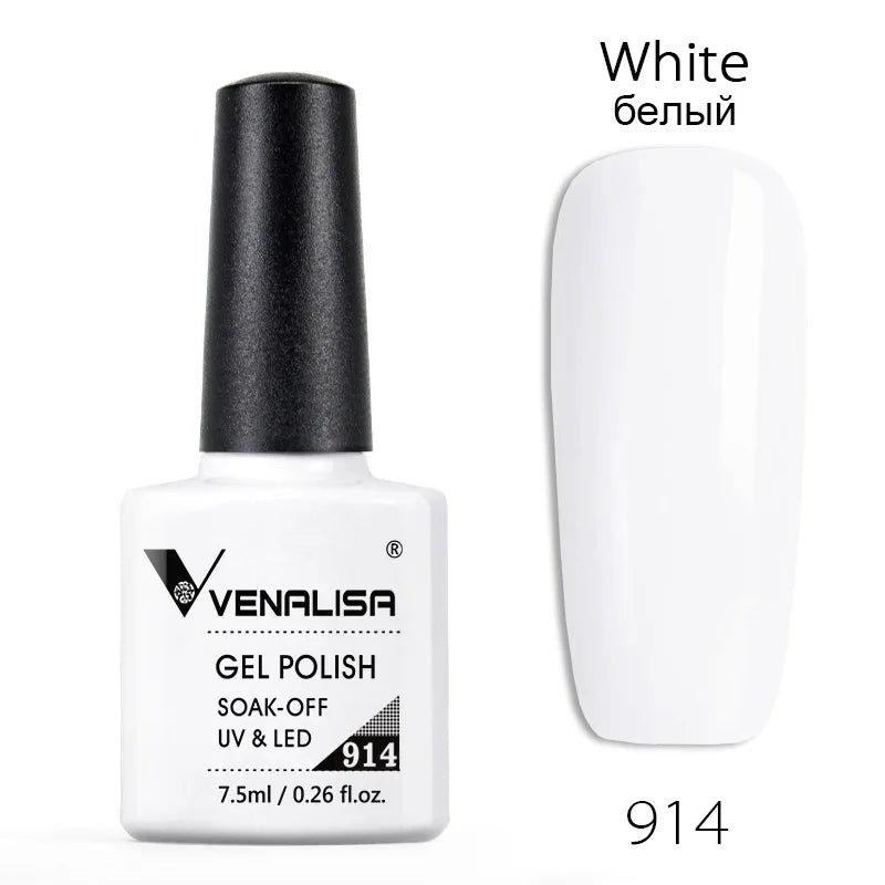 VENALISA – Vernis à Ongles Gel Semi-Permanent 7,5 ml, 120 Couleurs, UV/LED, Effet Paillettes, Formule Organique et Facile à Dissoudre