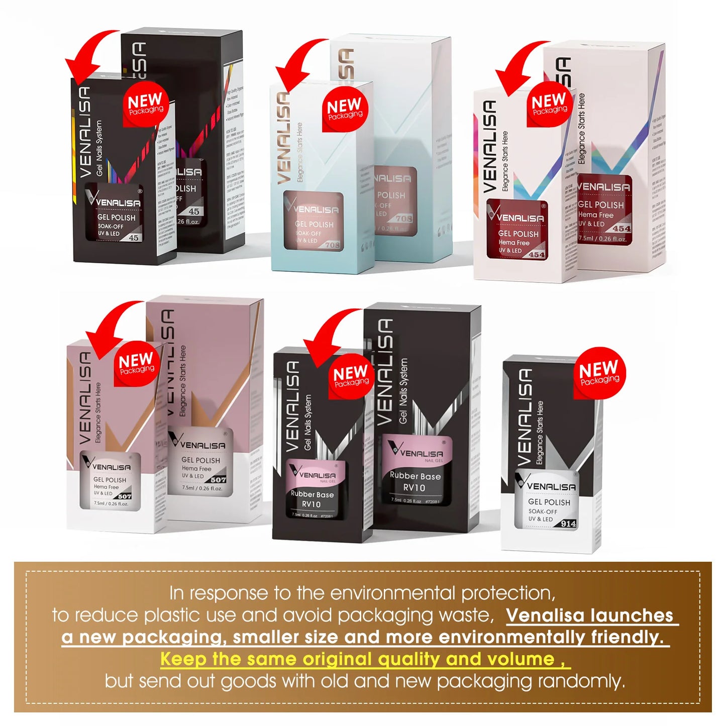 VENALISA – Vernis à Ongles Gel Semi-Permanent 7,5 ml, 120 Couleurs, UV/LED, Effet Paillettes, Formule Organique et Facile à Dissoudre